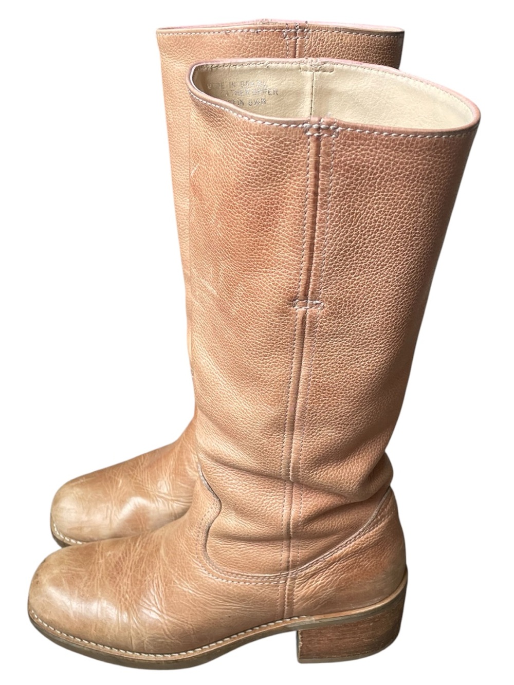 Amanda Smith Austin Mid-Calf Leather Boots 8.5